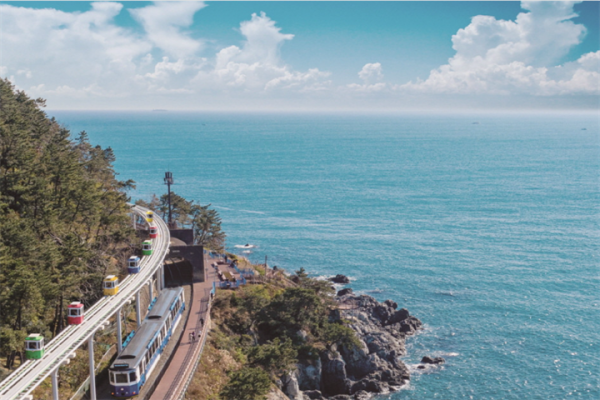 釜山X the SKY与海云台绿色铁路